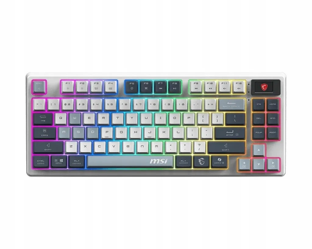 Mechaninė žaidimų klaviatūra MSI FORGE GK600 TKL W SKY US su apšvietimu
