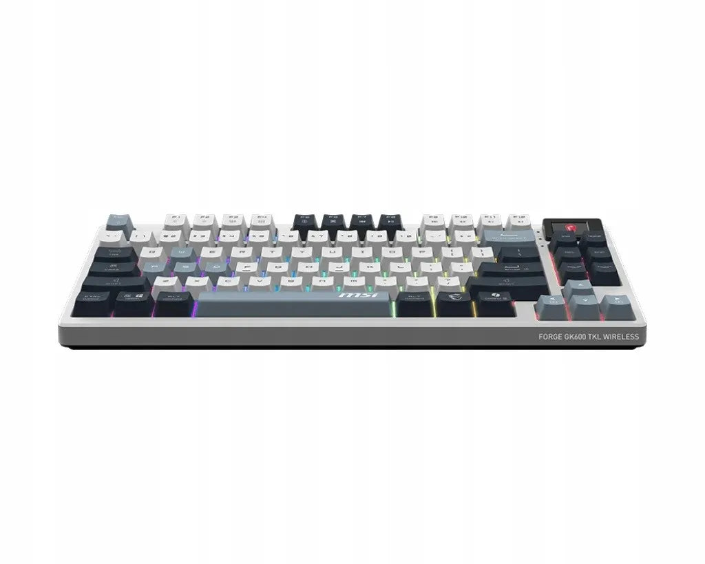 Mechaninė žaidimų klaviatūra MSI FORGE GK600 TKL W SKY US su apšvietimu
