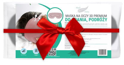 Medi Sleep 3D miego kaukė, reguliuojama užtemdanti kaukė, aukščiausios kokybės rožinė