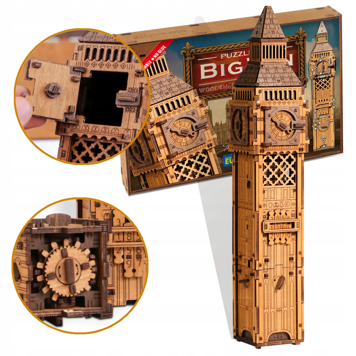Medinė 3D dėlionė „Big Ben“ – edukacinis žaidimas ir konstravimo rinkinys