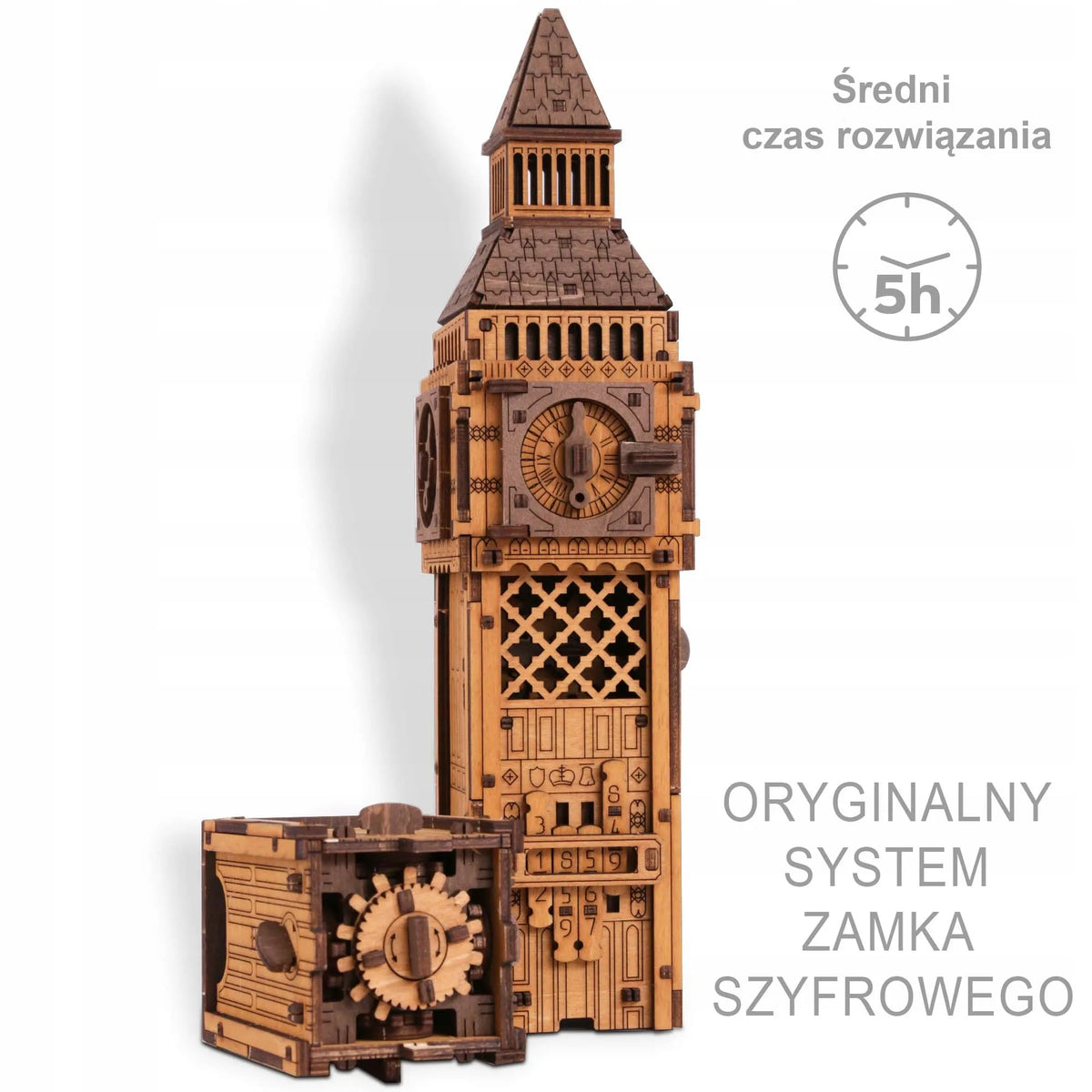 Medinė 3D dėlionė „Big Ben“ – edukacinis žaidimas ir konstravimo rinkinys