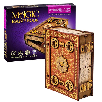 Medinė 3D dėlionė galvosūkis Escape Room Wooden.City