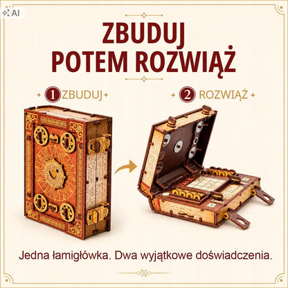 Medinė 3D dėlionė galvosūkis Escape Room Wooden.City