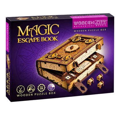 Medinė 3D dėlionė galvosūkis Escape Room Wooden.City