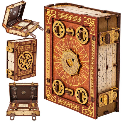 Medinė 3D dėlionė galvosūkis Escape Room Wooden.City