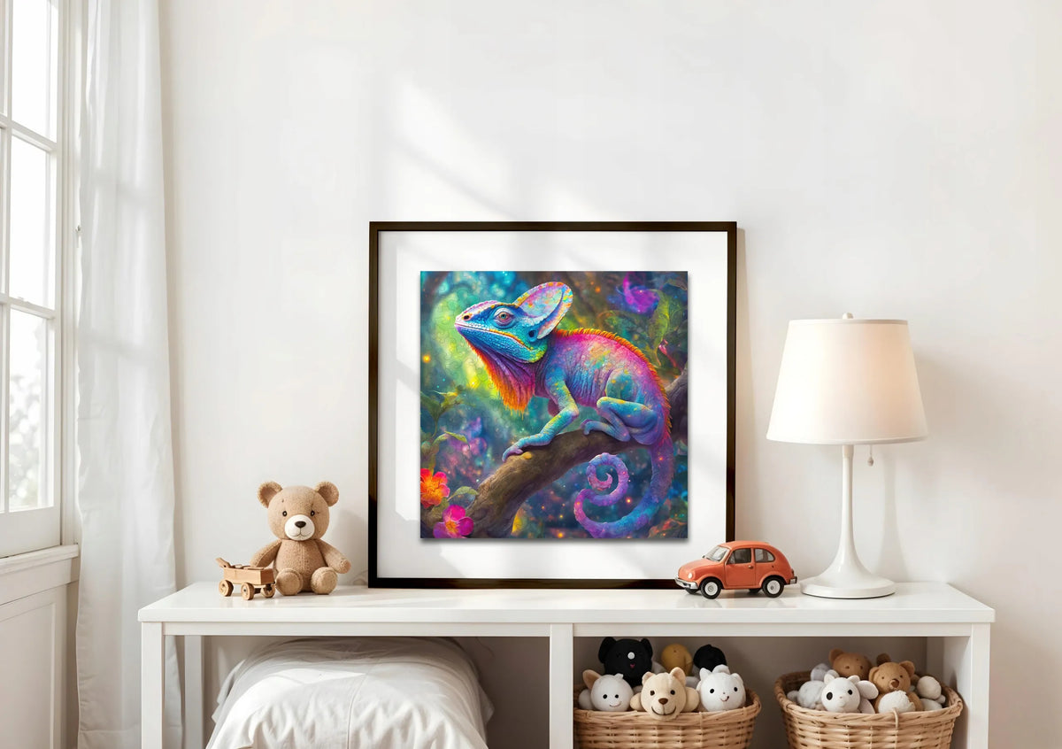 Medinė dėlionė „Chameleonas“, 150 detalių, PUZZLED, eko-HDF, unikalios formos