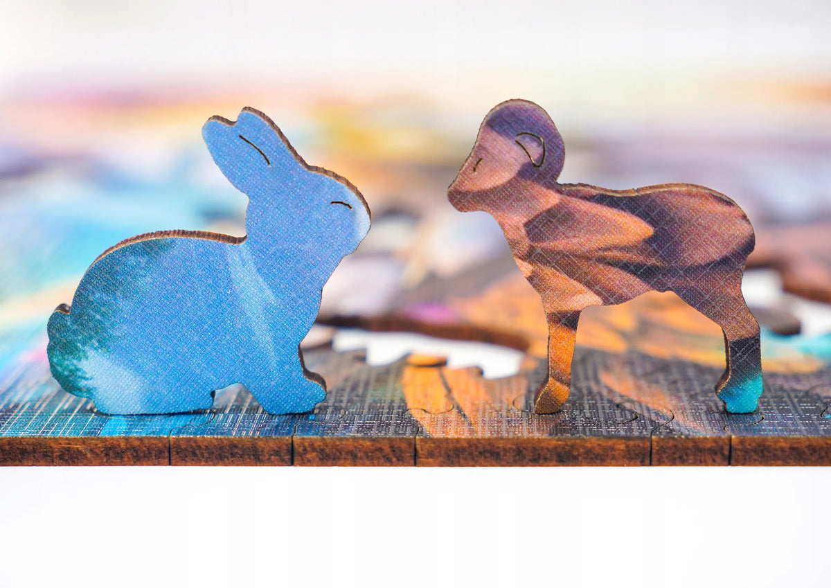 Medinė dėlionė „Erelis“, 145 dalių, PUZZLED Eko-HDF, unikalios formos