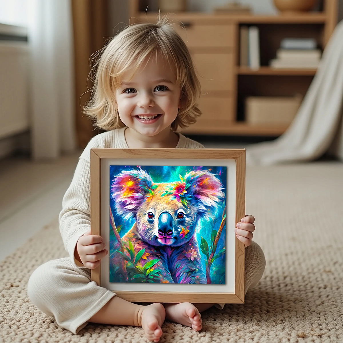 Medinė koalos dėlionė „Puzzled“, 160 detalių, Eko-HDF, unikalios formos