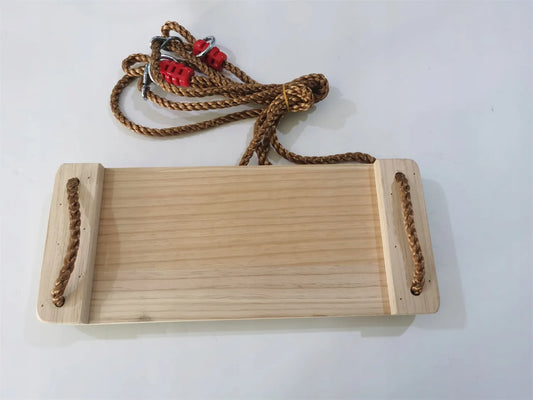 Medinės sodo sūpynės vaikams ir suaugusiems, tvirtos, 45x19x1,6 cm