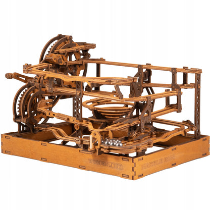 Medinis mechaninis rutuliukų takas „Marble Run“, 3D, WOODEN.CITY