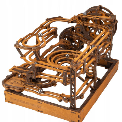 Medinis mechaninis rutuliukų takas „Marble Run“, 3D, WOODEN.CITY