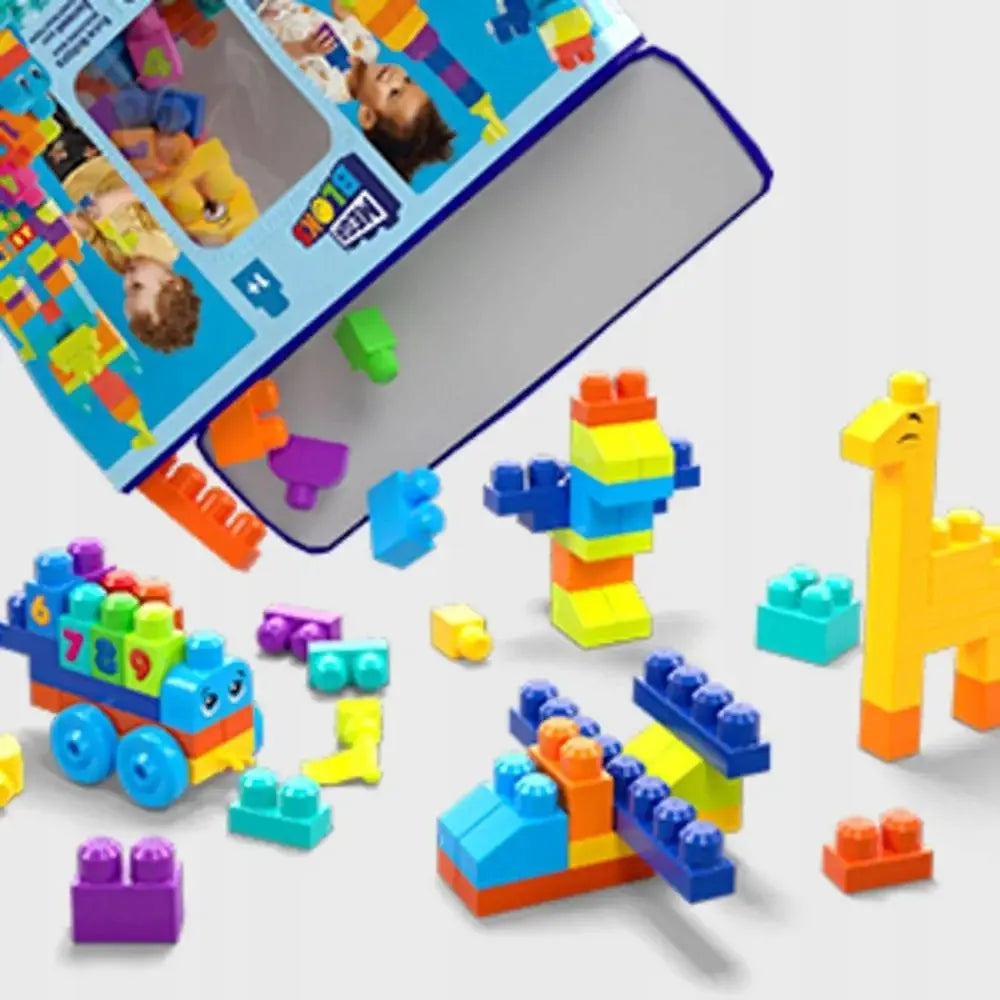MEGA BLOKS kaladėlių rinkinys, 300 didelių kaladėlių maiše, nuo 12 mėn.
