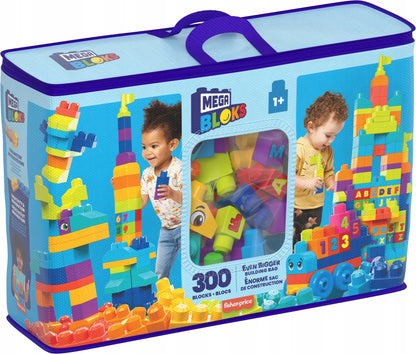 MEGA BLOKS kaladėlių rinkinys, 300 didelių kaladėlių maiše, nuo 12 mėn.