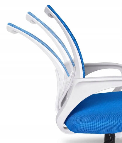 Mėlyna biuro kėdė sukamoji ergonominė, jaunimo kėdė NFX008