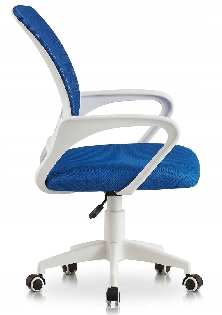 Mėlyna biuro kėdė sukamoji ergonominė, jaunimo kėdė NFX008