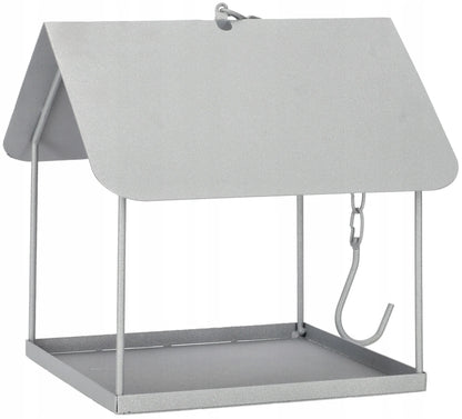 Metalinė lesykla paukščiams, namelis paukščiams, sodo dekoracija 180x205 mm