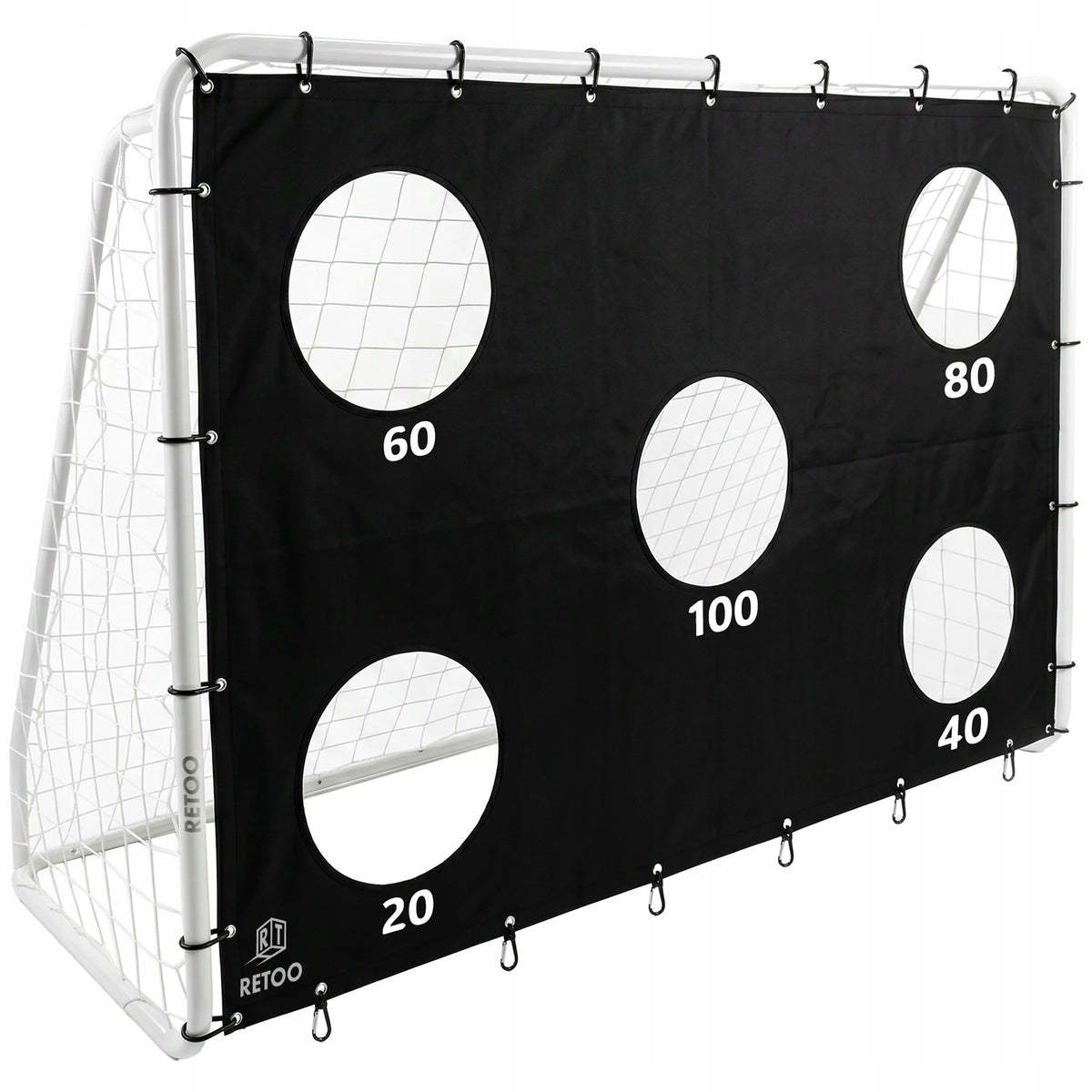 METALINIAI FUTBOLO VARTAI 240 × 170 CM SU TAIKLUMO TRENIRUOČIŲ SIENA, DR322