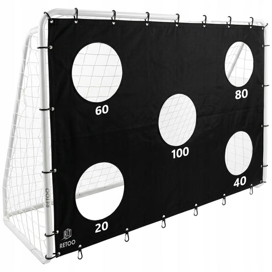 METALINIAI FUTBOLO VARTAI 240 × 170 CM SU TAIKLUMO TRENIRUOČIŲ SIENA, DR322