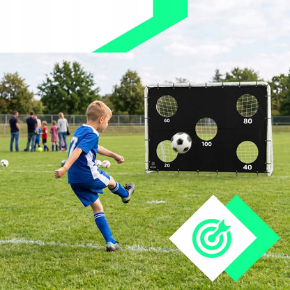METALINIAI FUTBOLO VARTAI 240 × 170 CM SU TAIKLUMO TRENIRUOČIŲ SIENA, DR322