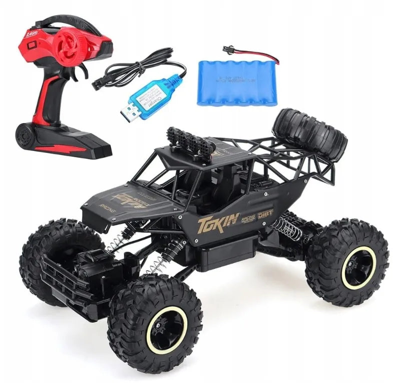 Metalinis nuotoliniu būdu valdomas RC automobilis 1:12, 4x4 visureigis su pultu XXL