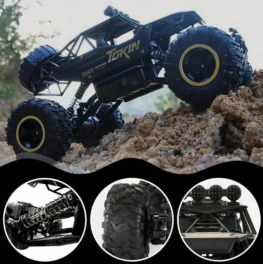 Metalinis nuotoliniu būdu valdomas RC automobilis 1:12, 4x4 visureigis su pultu XXL