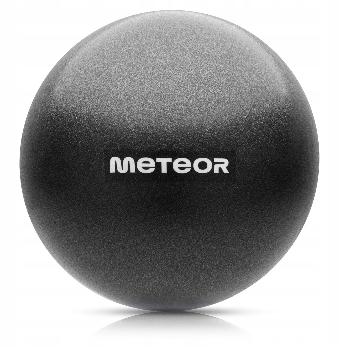 Meteor maža pripučiama pilateso ir reabilitacijos kamuolys, 22 cm, juodas