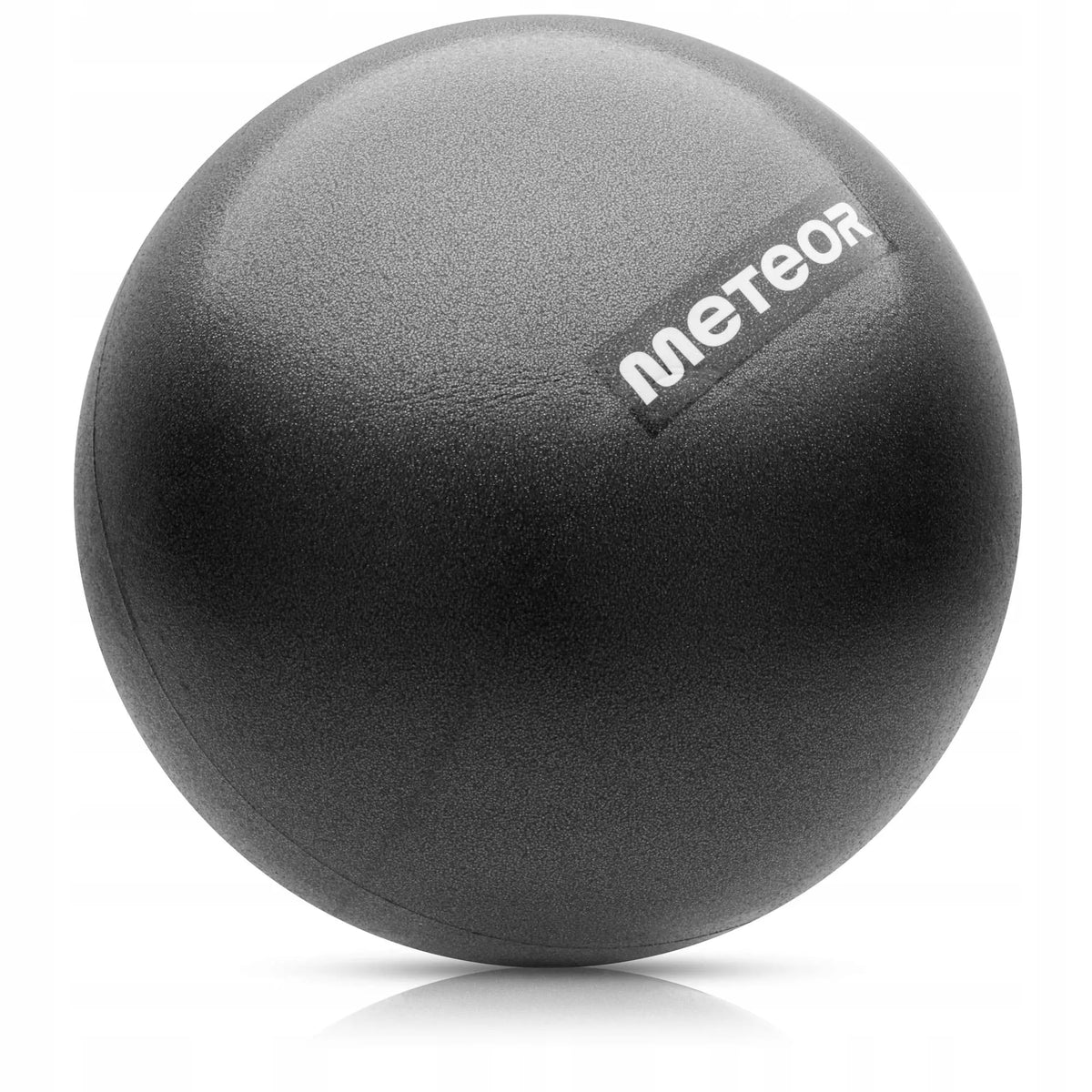 Meteor maža pripučiama pilateso ir reabilitacijos kamuolys, 22 cm, juodas