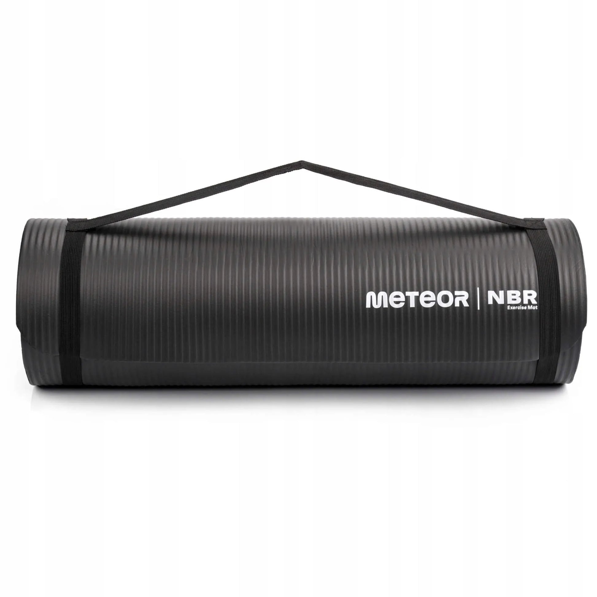 Meteor NBR mankštos kilimėlis jogai ir fitnesui 182x62x1,5 cm, vyniojamas