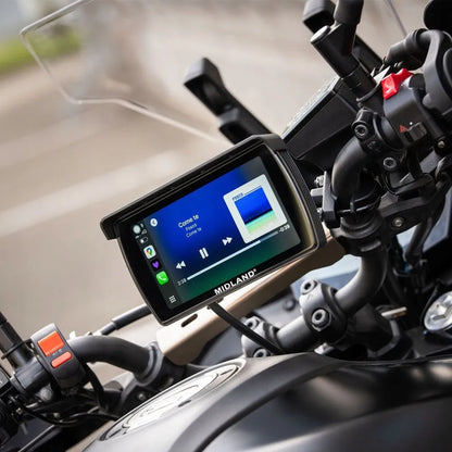 „Midland BikePlay PRO“ ekranas su „CarPlay“ ir „Android Auto“ motociklui