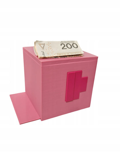 Minecraft kiaulės galvos taupyklė, 10x10 cm, unikali dovana žaidėjui