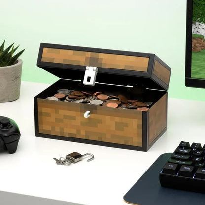 Minecraft taupyklė lobių skrynia su spyna dovana žaidėjui