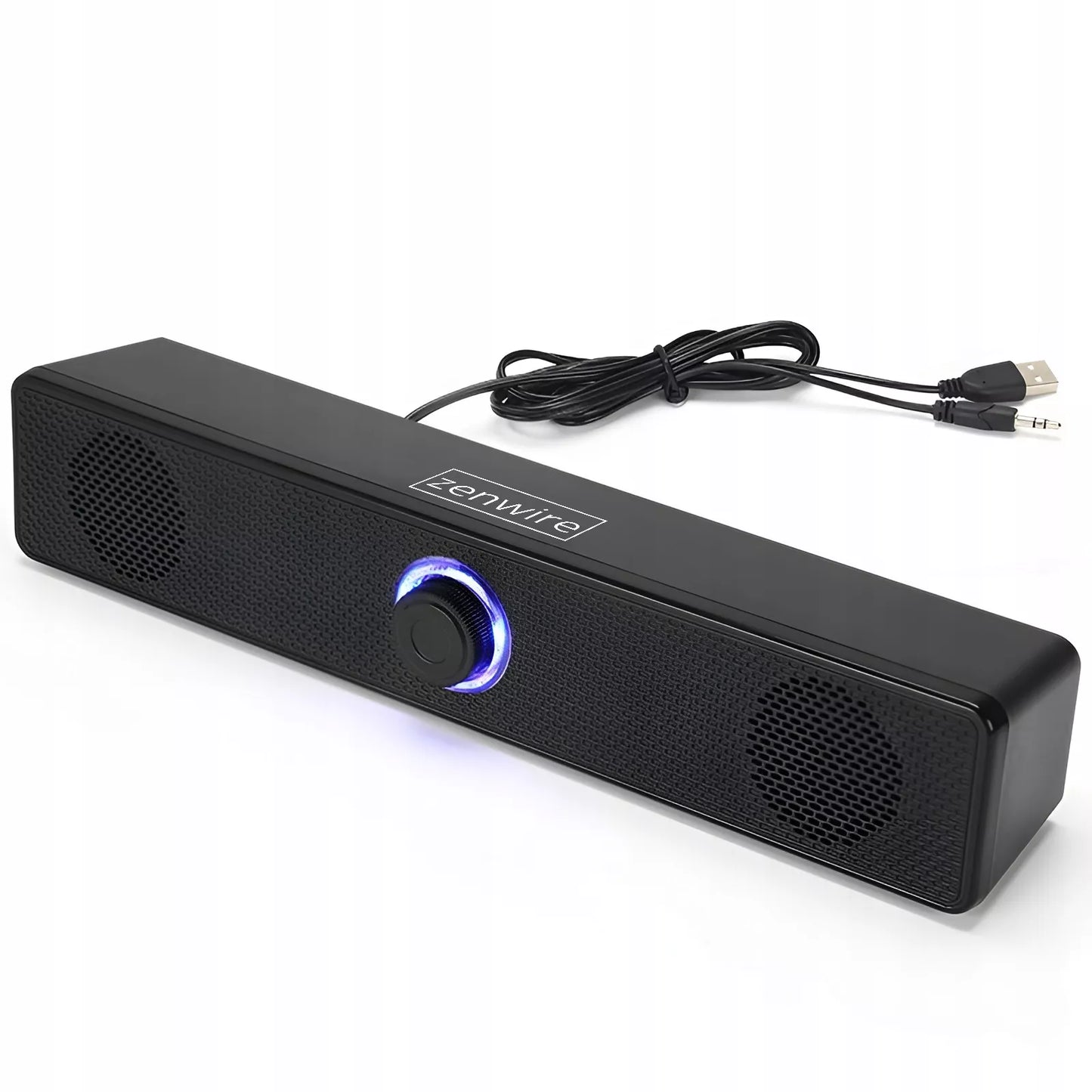 Mini kompiuterio garsiakalbiai 2.0 USB nešiojamam kompiuteriui, PC, LED 18W
