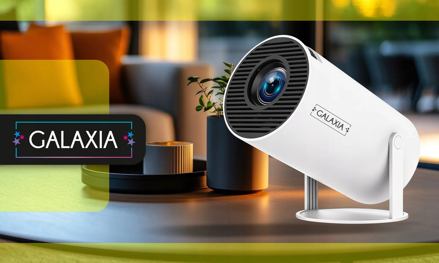 Mini nešiojamas projektorius GALAXIA HY300, Android, LED, WiFi, Full HD, Smart TV