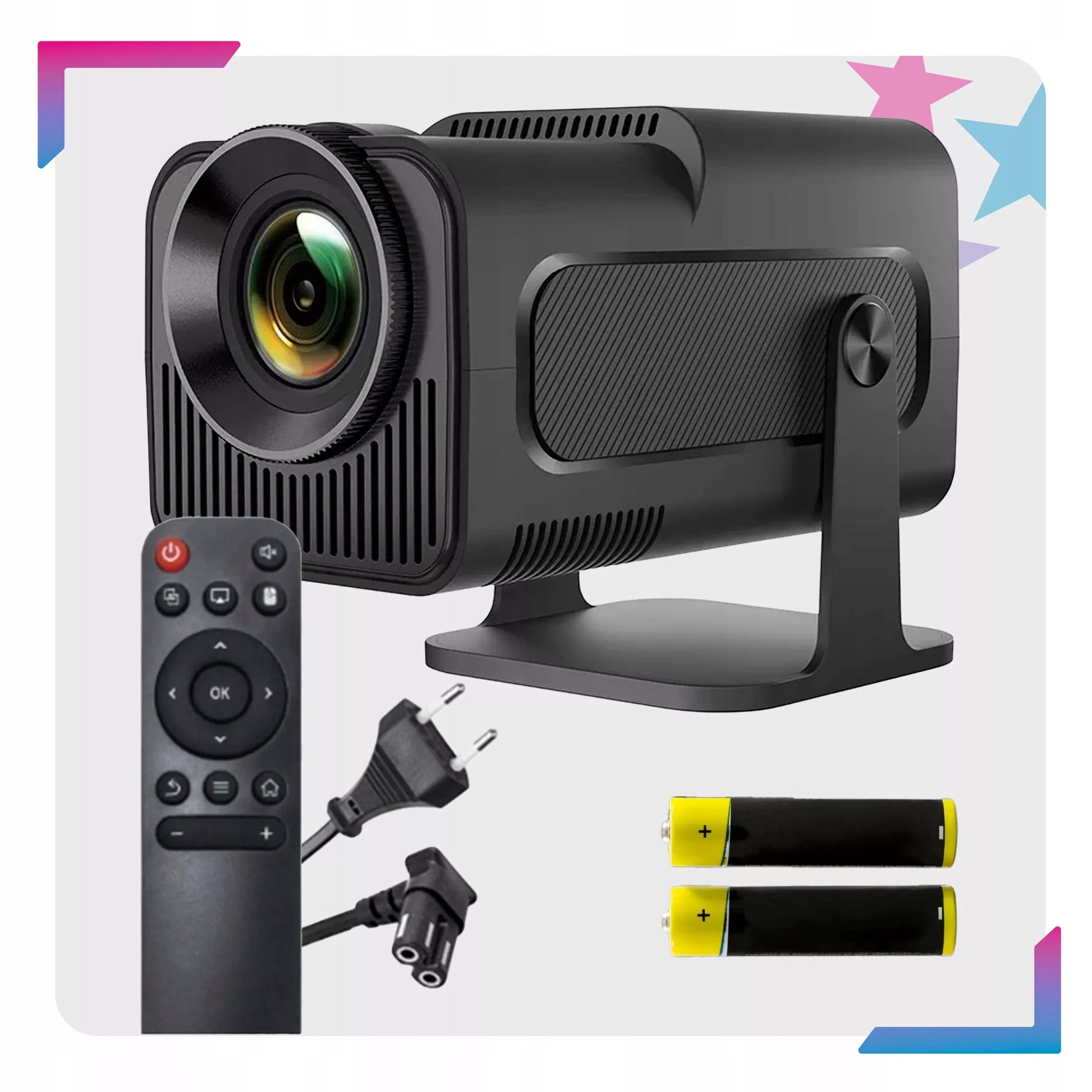 Mini projektorius Android LED WiFi nešiojamas HD Smart TV HY320