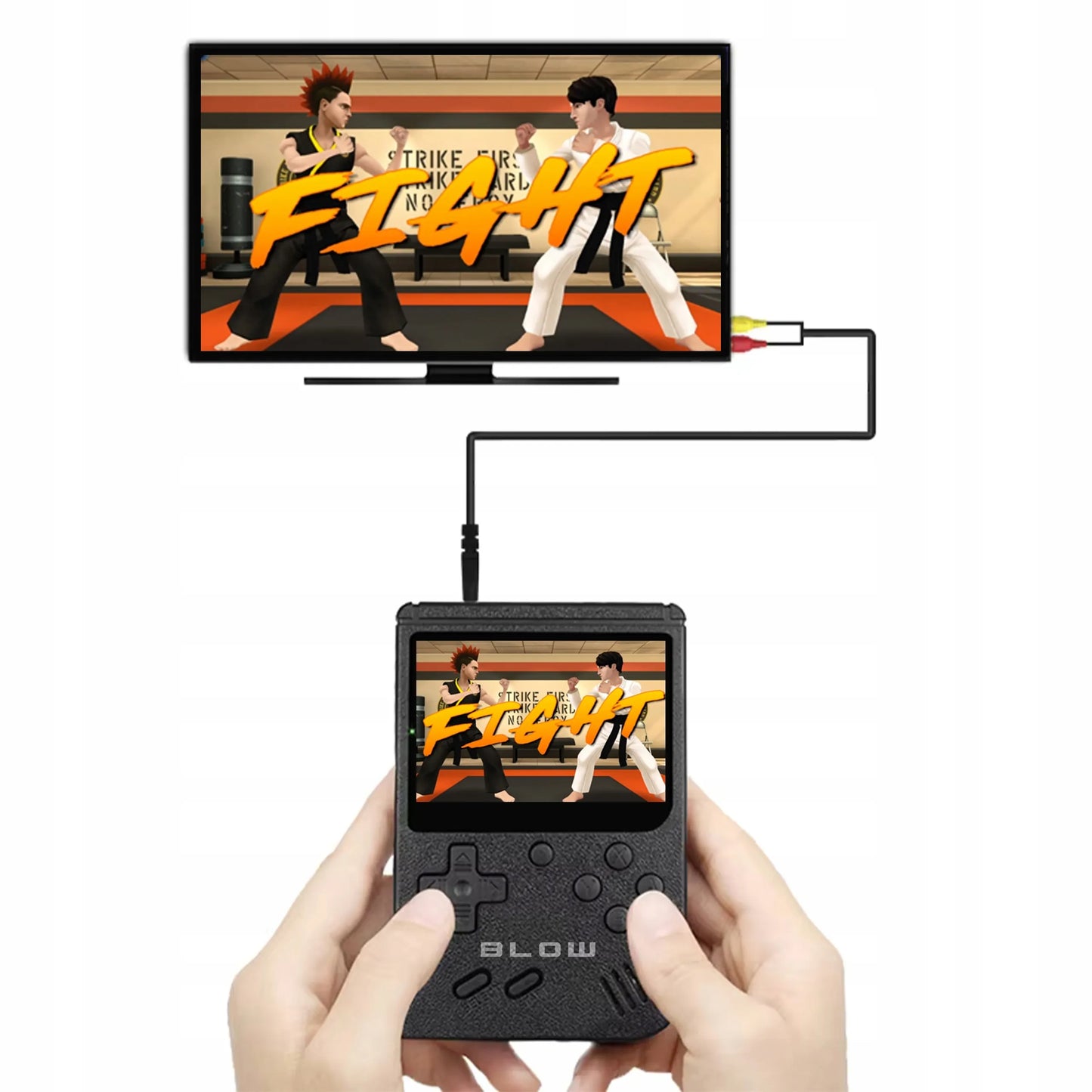 MINI RETRO ŽAIDIMŲ KONSOLĖ GAMEBOY NEŠIOJAMA ŽAIDIMŲ KONSOLĖ TV AV 400 ŽAIDIMŲ 2 ŽAIDĖJAMS