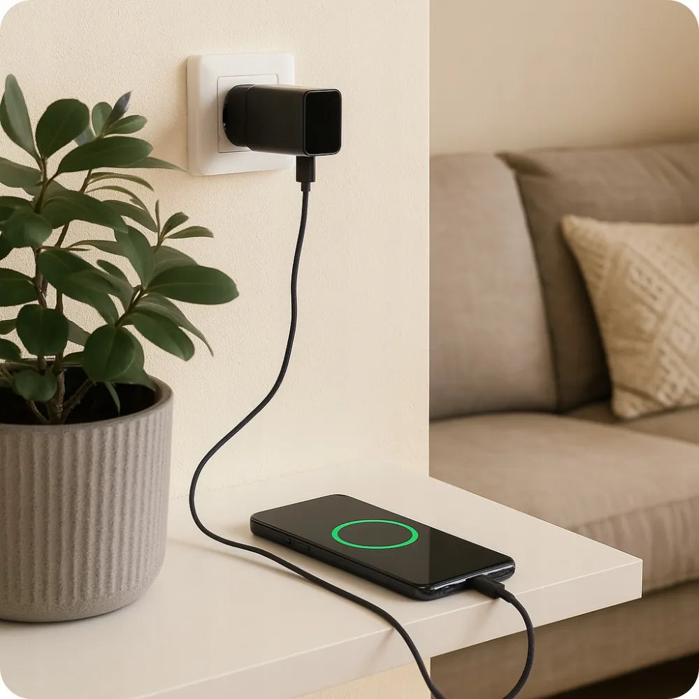 Mini Wi-Fi kamera šnipinėjimo įrenginys paslėptas kištukiniame lizde su nuotoline peržiūra
