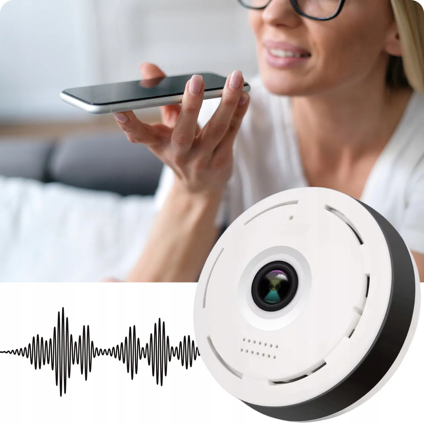 Mini Wi-Fi kamera Spreest A8S su judesio jutikliu ir nuotoliniu stebėjimu
