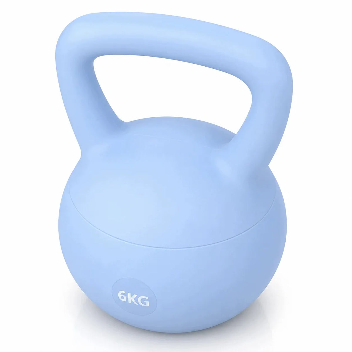 Minkštas kettlebell 6 kg – mėlynas treniruočių svarmuo