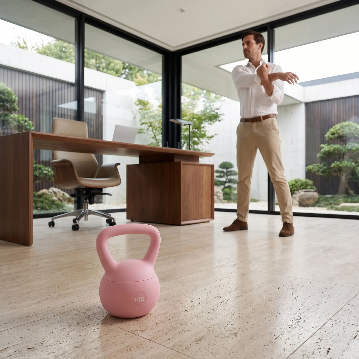 Minkštas kettlebell 6 kg – mėlynas treniruočių svarmuo