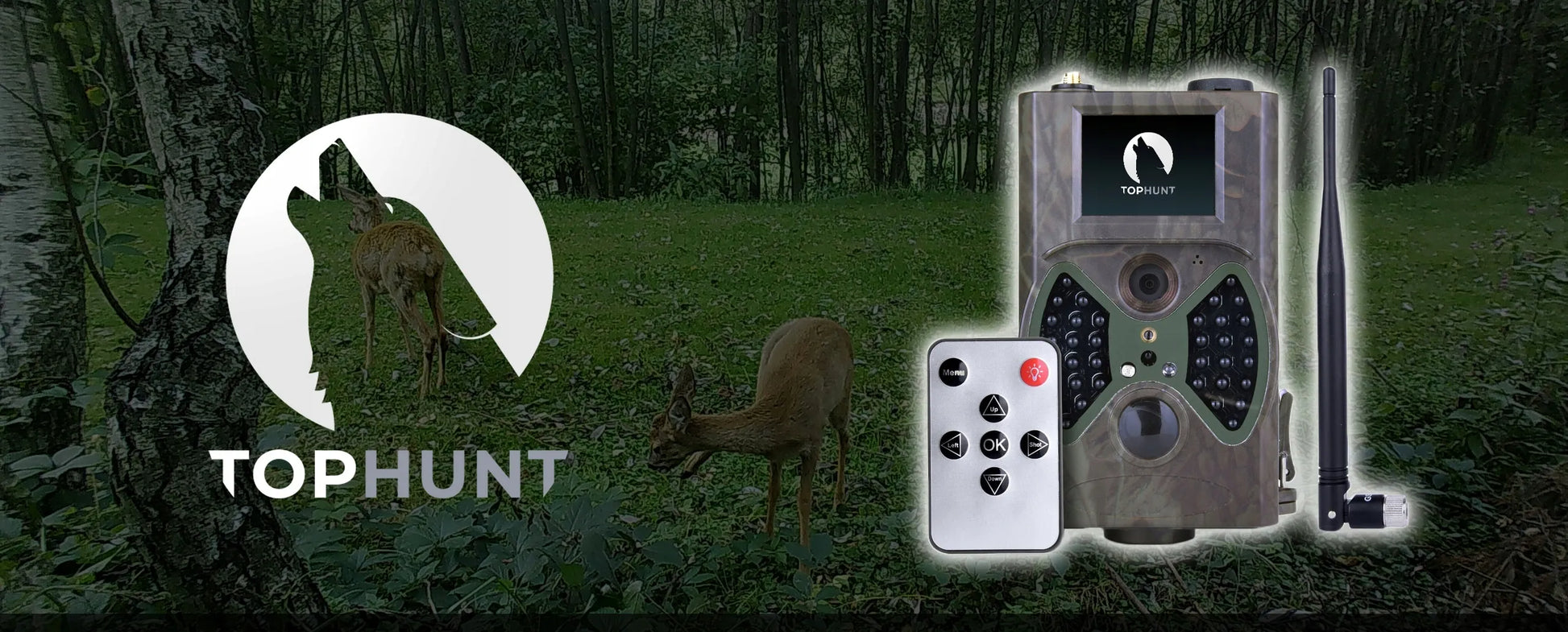 Miško kamera, fotoparlą Tophunt HC-300M FULL HD 1080p 16MPX SIM