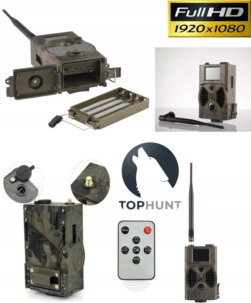 Miško kamera, fotoparlą Tophunt HC-300M FULL HD 1080p 16MPX SIM