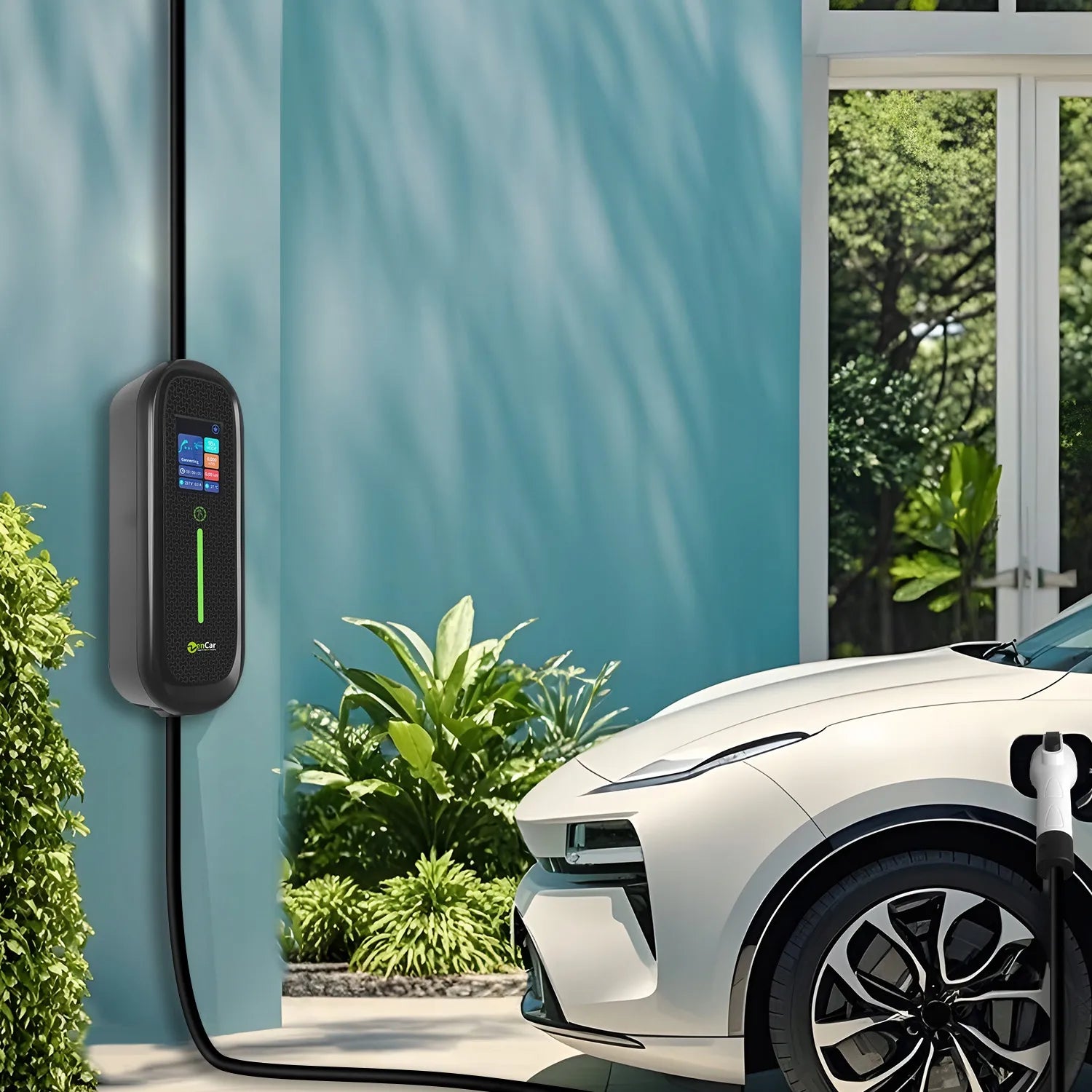 Mobilus elektromobilių įkroviklis Zencar 11kW 6-16A Tesla 3 / Y
