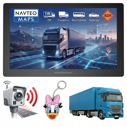 MODECOM FreeWAY CX 9.0 9 colių navigacija sunkvežimiams, vilkikams ir autobusams su greičio matuoklių įspėjimais