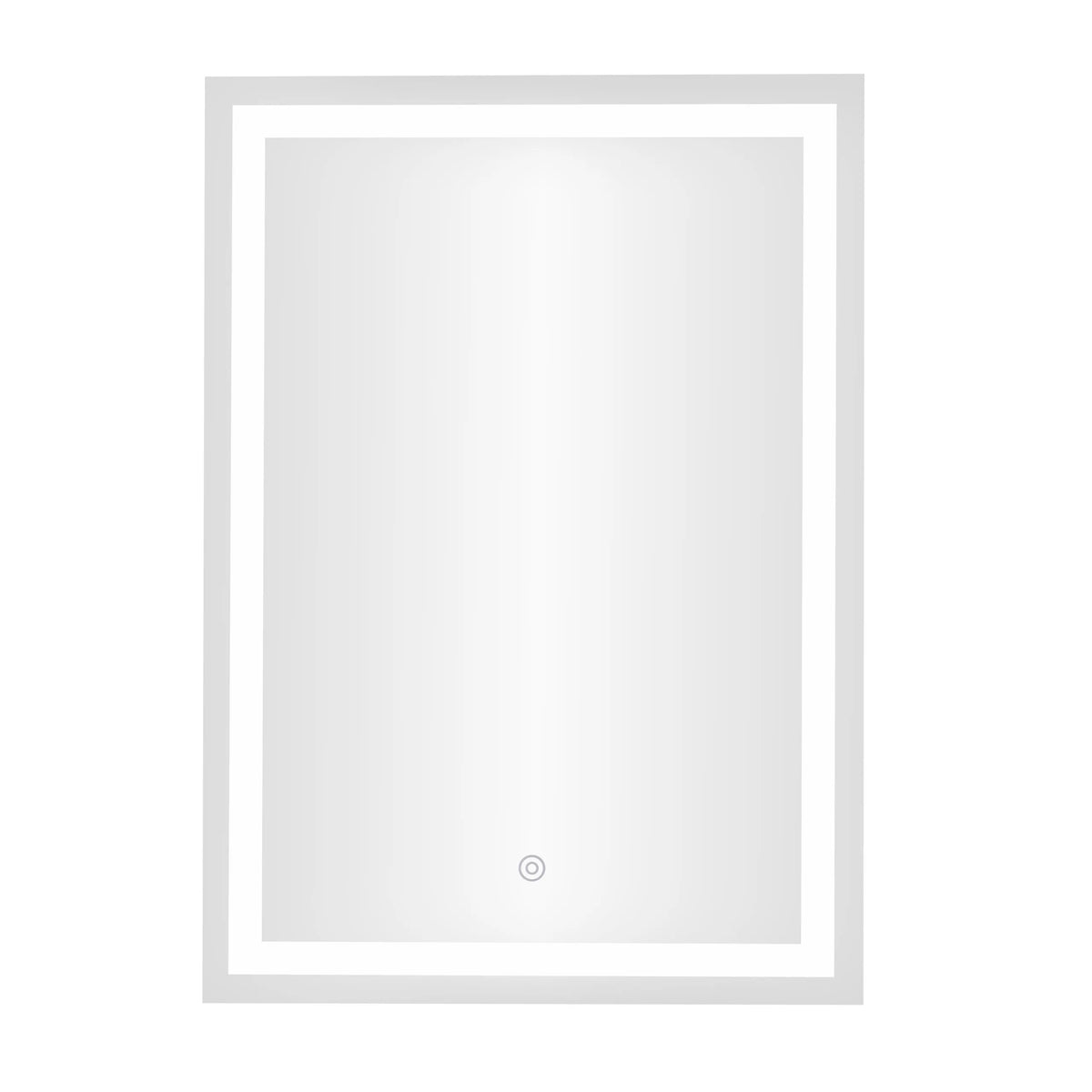 ModernHome LED vonios veidrodis, 50 × 70 cm, 3 šviesos spalvos