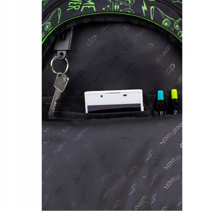 Mokyklinė kuprinė berniukui Coolpack Game Night juoda Jerry