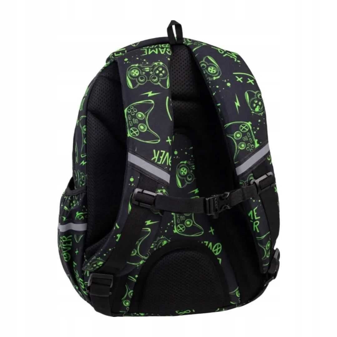 Mokyklinė kuprinė berniukui Coolpack Game Night juoda Jerry