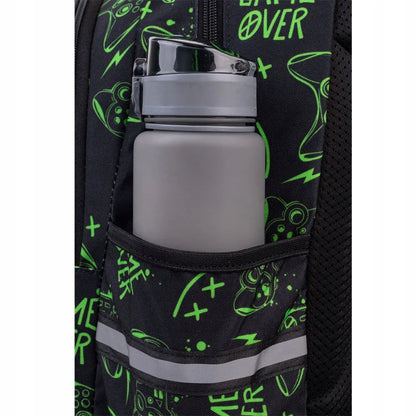 Mokyklinė kuprinė berniukui Coolpack Game Night juoda Jerry