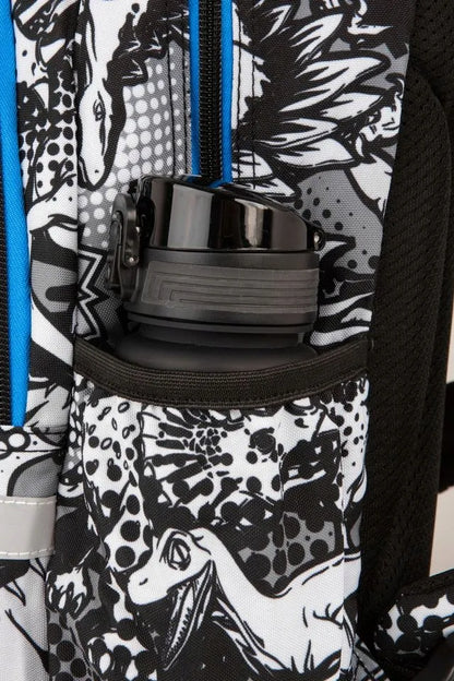Mokyklinė kuprinė Coolpack berniukui 1-3 klasėms, dinozauras T-Rex + tvarkaraštis