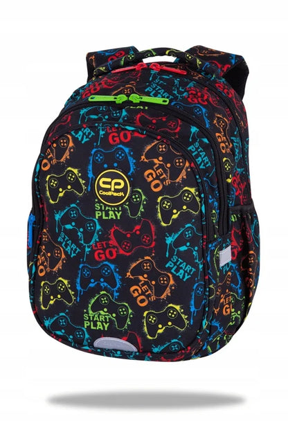 Mokyklinė kuprinė COOLPACK, skirta 1–3 klasių moksleiviams, su širdelių raštu