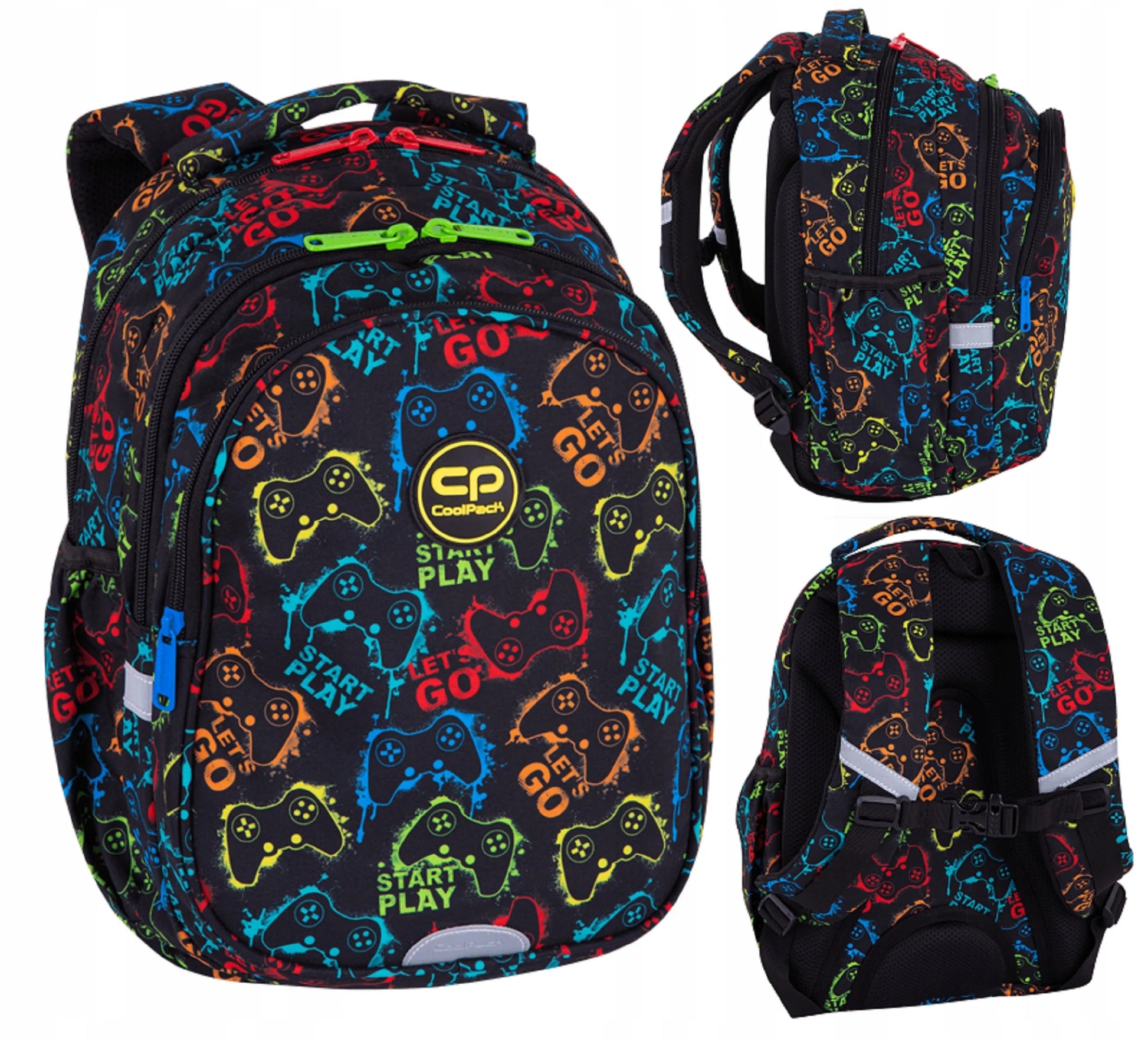 Mokyklinė kuprinė COOLPACK, skirta 1–3 klasių moksleiviams, su širdelių raštu